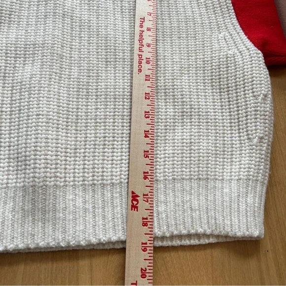 ❤️SOLD❤️ TORY BURCH SPORT MERINO WOOL APRES SKI SWEATER CROP CLASSIC OVERSIZED - Picture 9 of 12